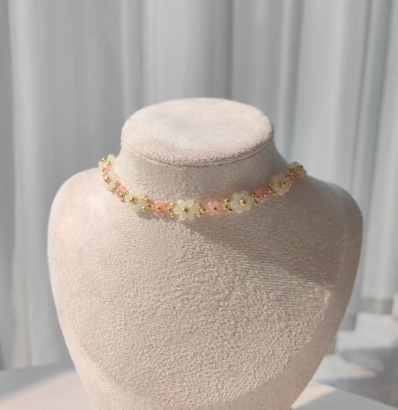 pink-beaded-handcrafted-necklaces