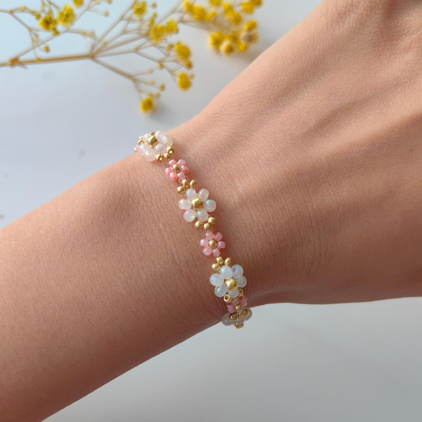 bead-handmade-bracelets-pink