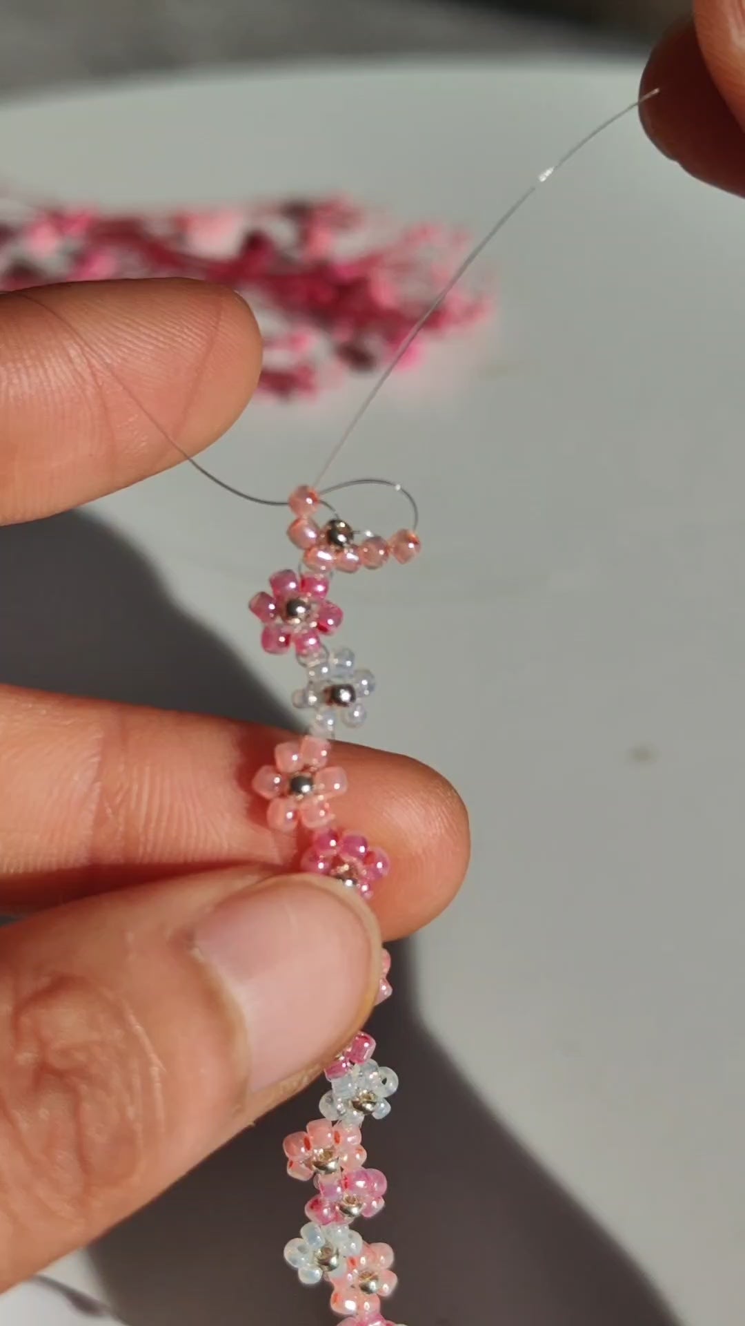pink-bead-handmade-necklace