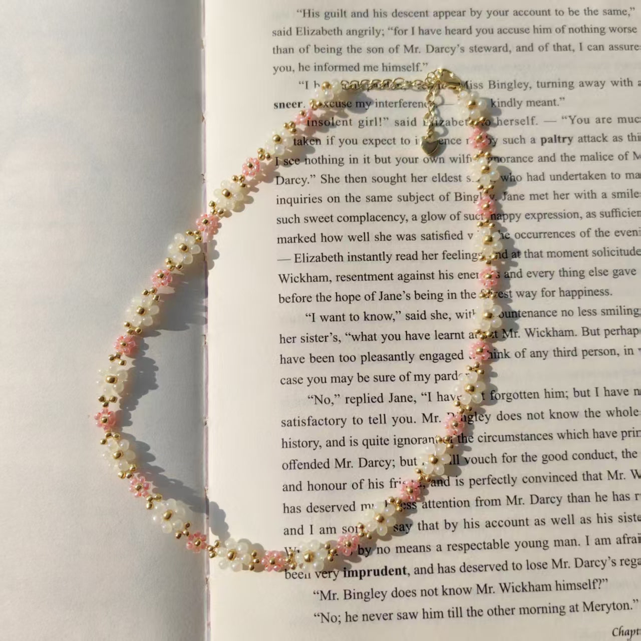 women-pink-bead-handcrafted-necklace
